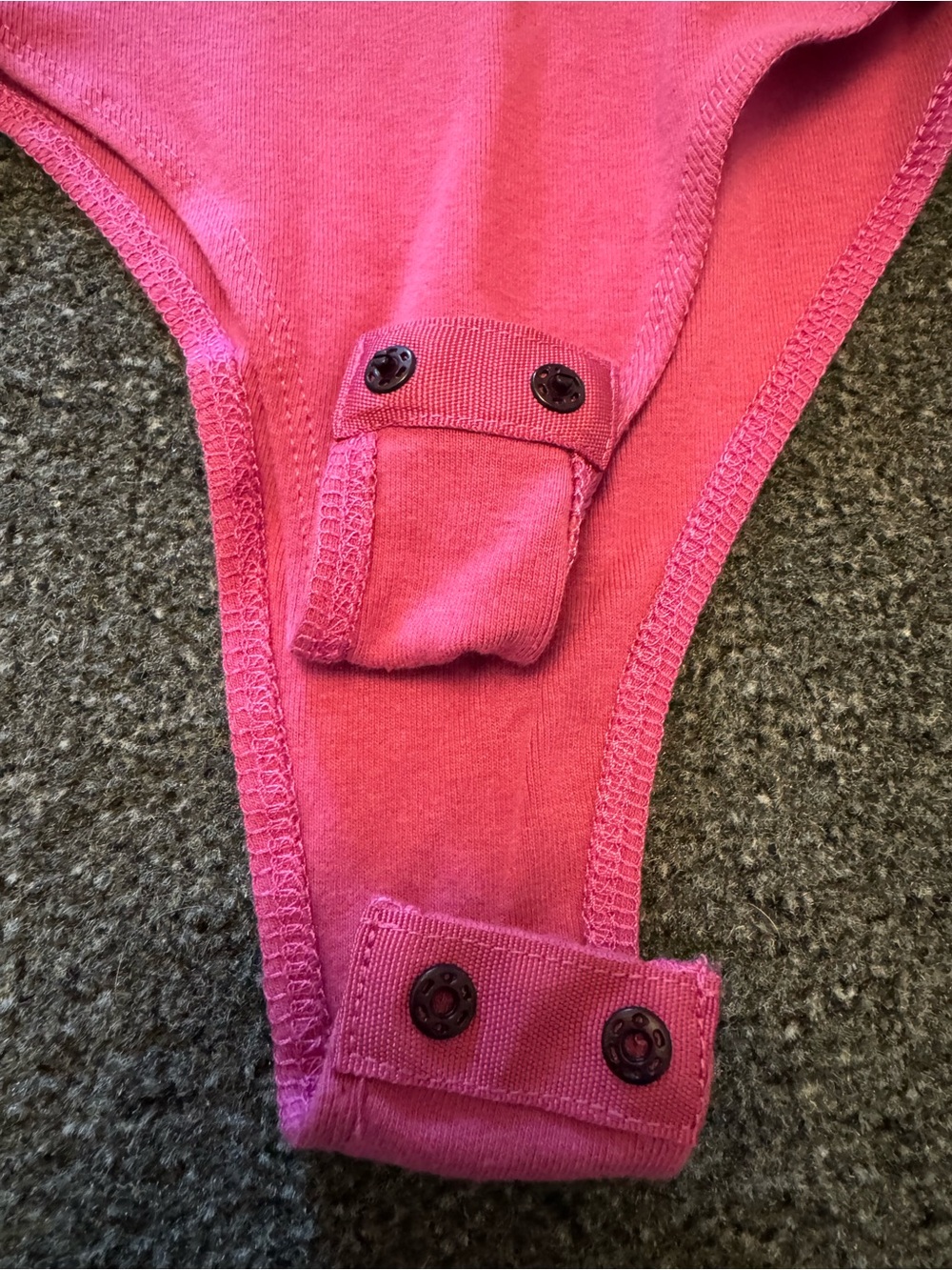 Steve Madden Hot Pink Sleeveless Bodysuit | Crewneck Thong Bottom Tank Top Sz M - Picture 3 of 7